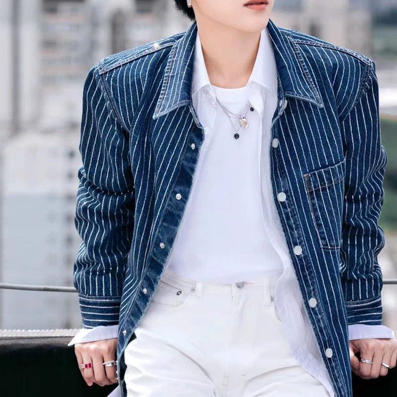 Alexander Wang Alexander Wang Crystal Denim Jacket- Size XS / US 0-2 / IT 36-38 - 3 Thumbnail
