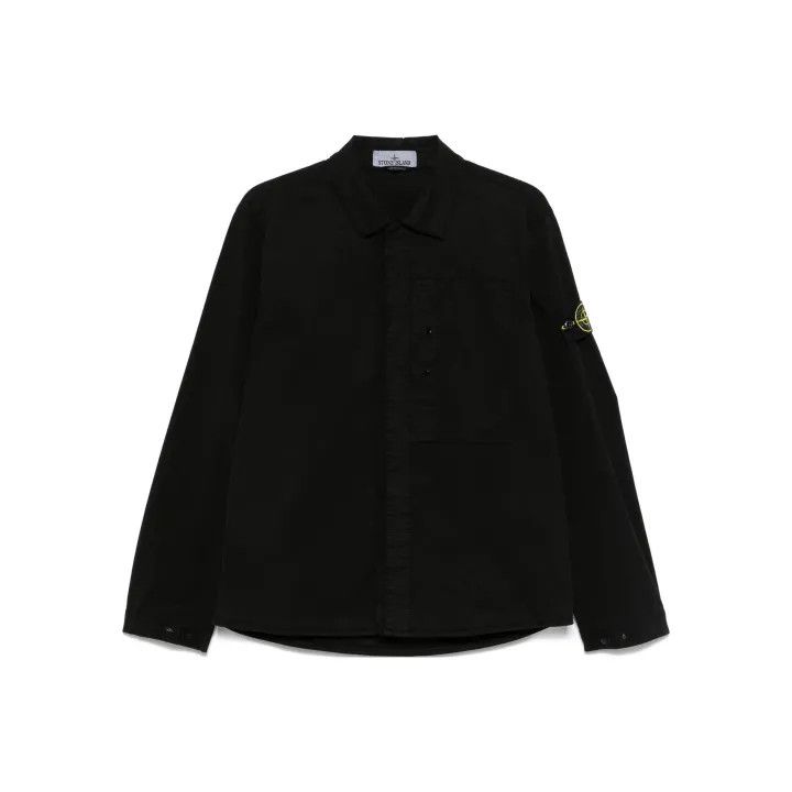 Stone Island Stone Island Black Long Sleeve Shirt Jacket Size US XL / EU 56 / 4 - 1 Thumbnail