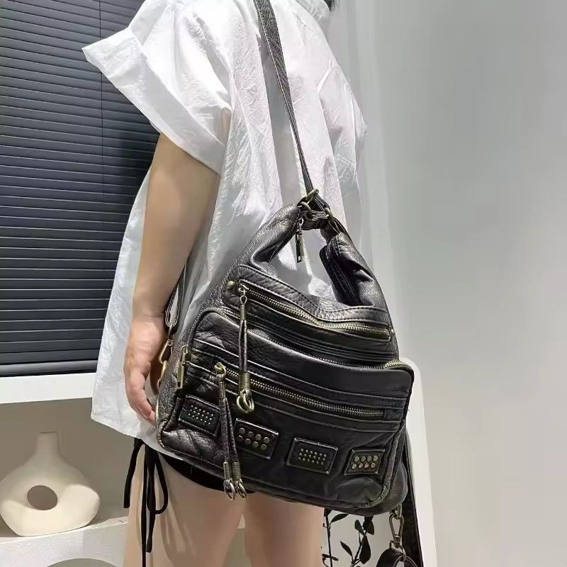Japanese Brand Motorcycle Rock Punk Shoulder Bag Y2K Women Size ONE SIZE - 3 Thumbnail