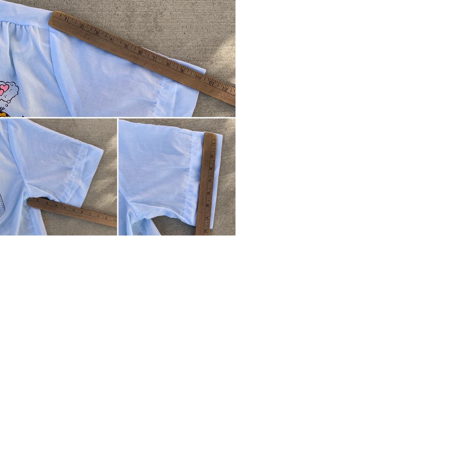 Vintage VINTAGE Flirts Shirt Adult 11 Blue Garfield Cat Nap Nightwear Button Front Collared Short Sleeve Sleepshirt Womens Size L / US 10 / IT 46 - 12 Thumbnail