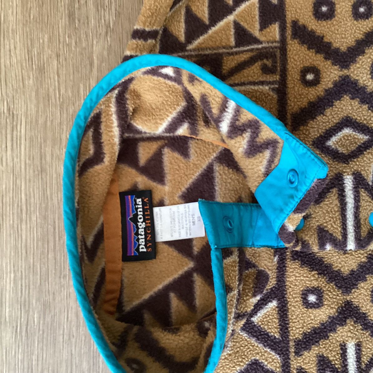 Patagonia × Vintage Vintage 90s Patagonia tribal print fleece Size US XS / EU 42 / 0 - 2 Thumbnail