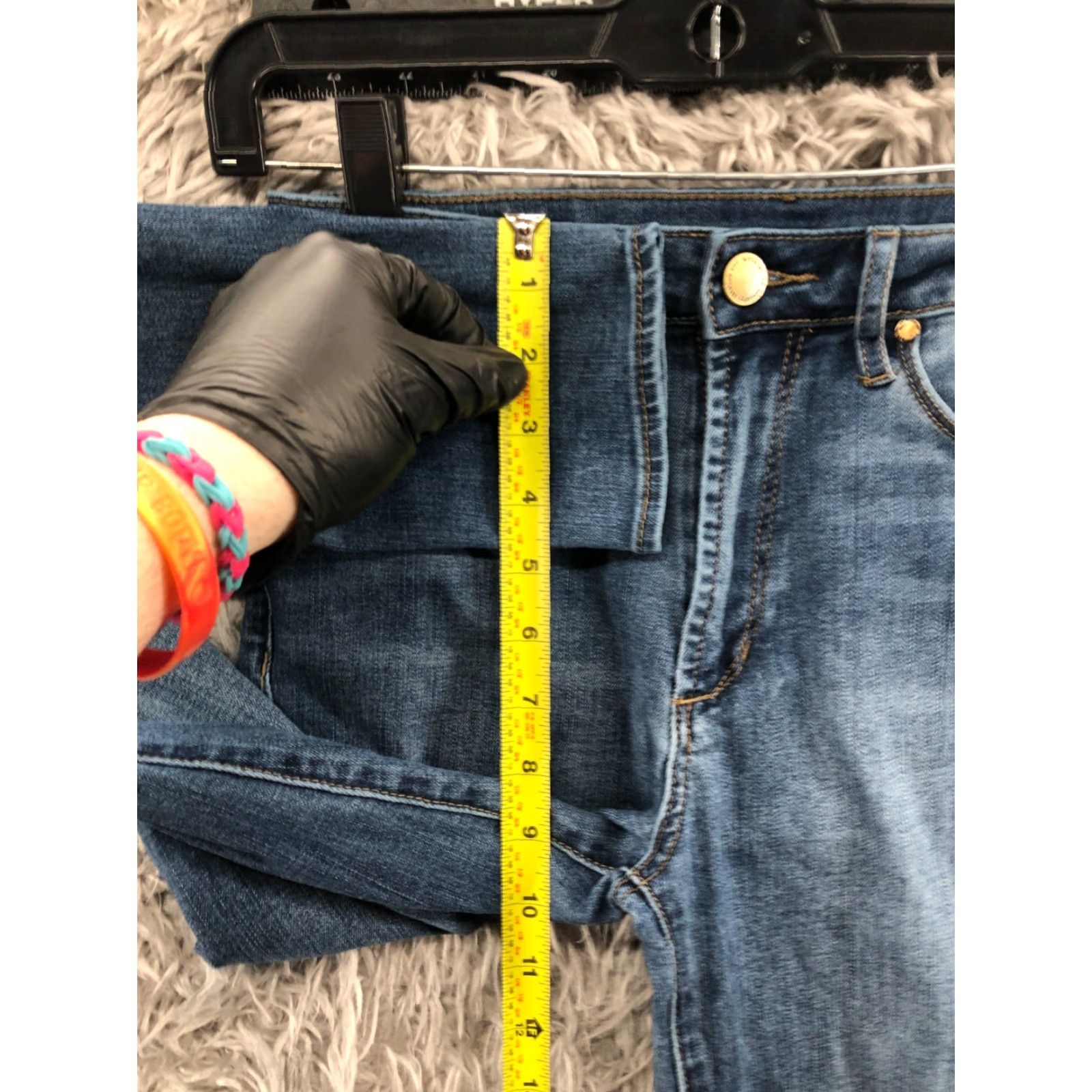 Vintage Articles of Society Jeans Size 25 Womens Medium Wash Blue Mid Rise Size 42" / US 20 - 4 Thumbnail