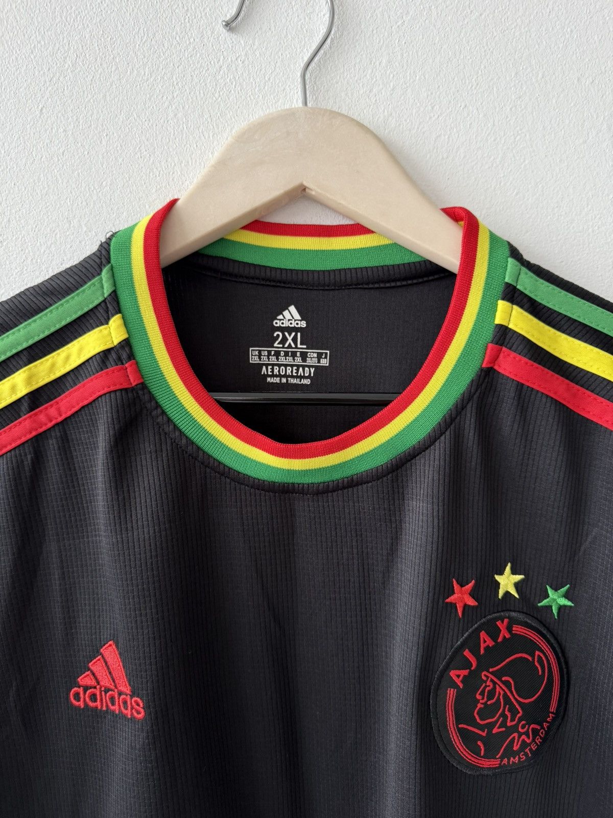 Adidas Adidas Ajax Amsterdam Bob Marley 2021 Third Jersey Size US XXL / EU 58 / 5 - 9 Thumbnail