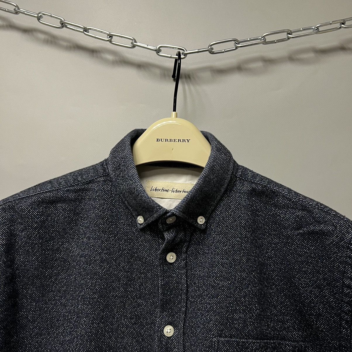 Libertine-Libertine Libertine libertine Hunter Flannel Dark Blue Button Shirt Size US S / EU 44-46 / 1 - 5 Thumbnail