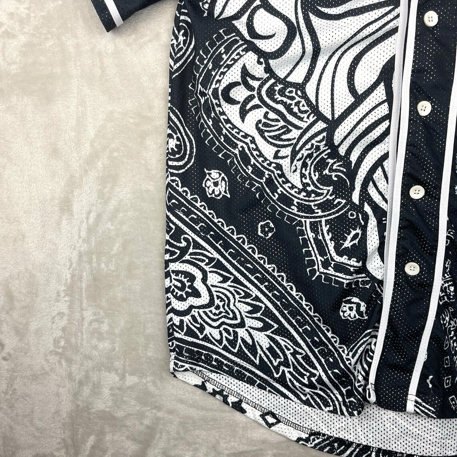 Crooks & Castles Crooks & Castles Medusa Bandana Baseball Jersey Paisley Mesh Size US S / EU 44-46 / 1 - 5 Thumbnail