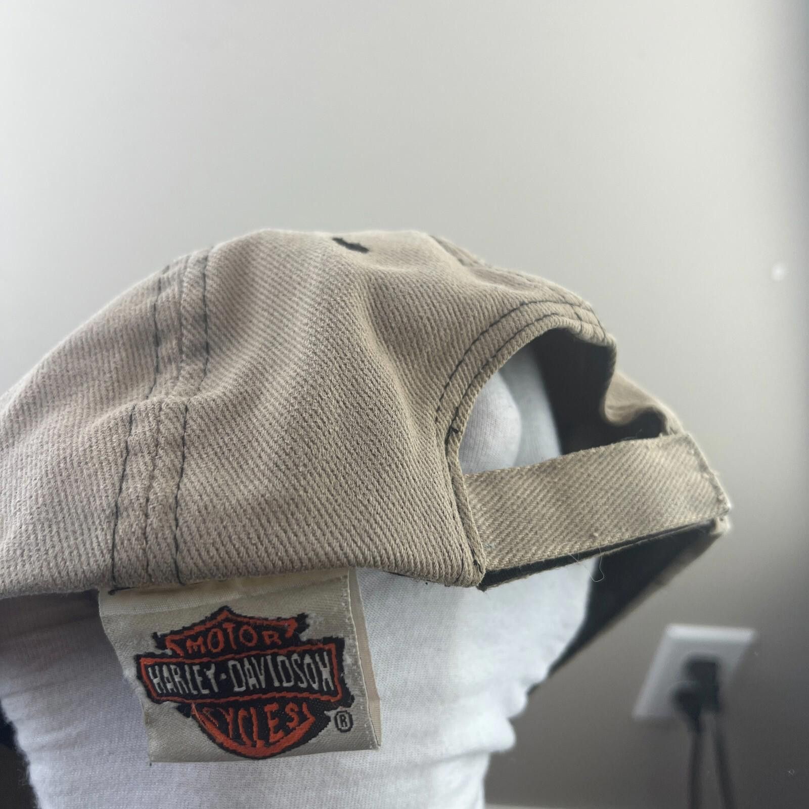 Harley Davidson Vintage Harley Davidson Flames Strapback Hat Biker Size ONE SIZE - 4 Thumbnail
