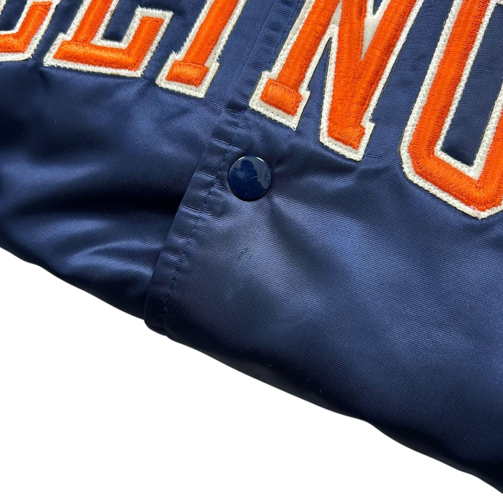 NCAA VTG 90s ILLINOIS FIGHTING ILLINI STARTER SATIN JACKET Size US M / EU 48-50 / 2 - 6 Thumbnail