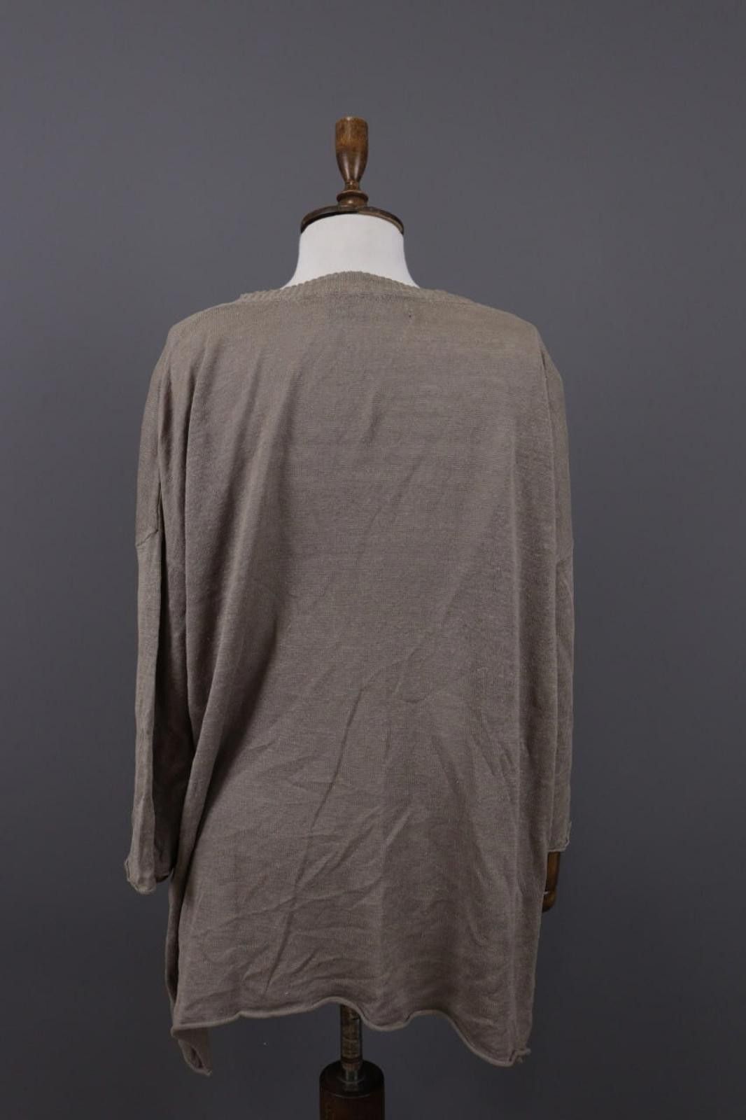 Designer Gudrun Sjoden Brown Linen Lagenlook A-Line Dress Size L Size L / US 10 / IT 46 - 9 Thumbnail