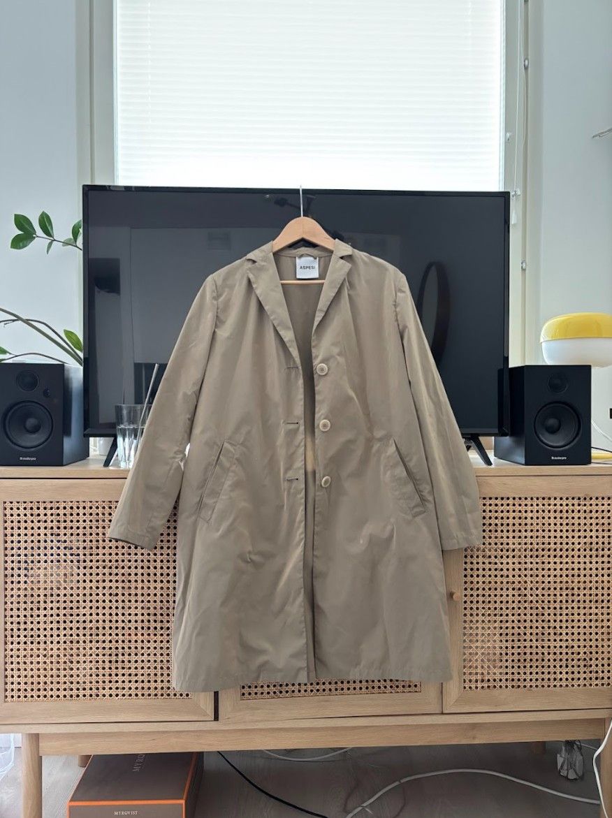 Aspesi Aspesi Women's Overcoat Size L / US 10 / IT 46 - 2 Thumbnail