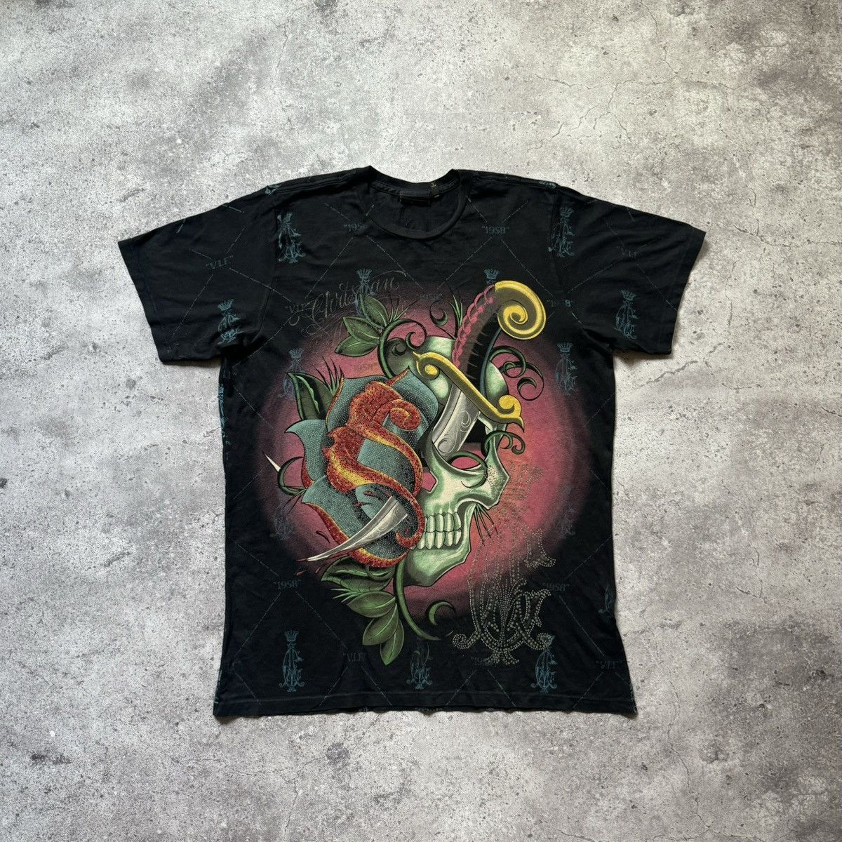 Christian Audigier Ed hardy Christian Audigier T-Shirt Overprint Size US XL / EU 56 / 4 - 1 Thumbnail