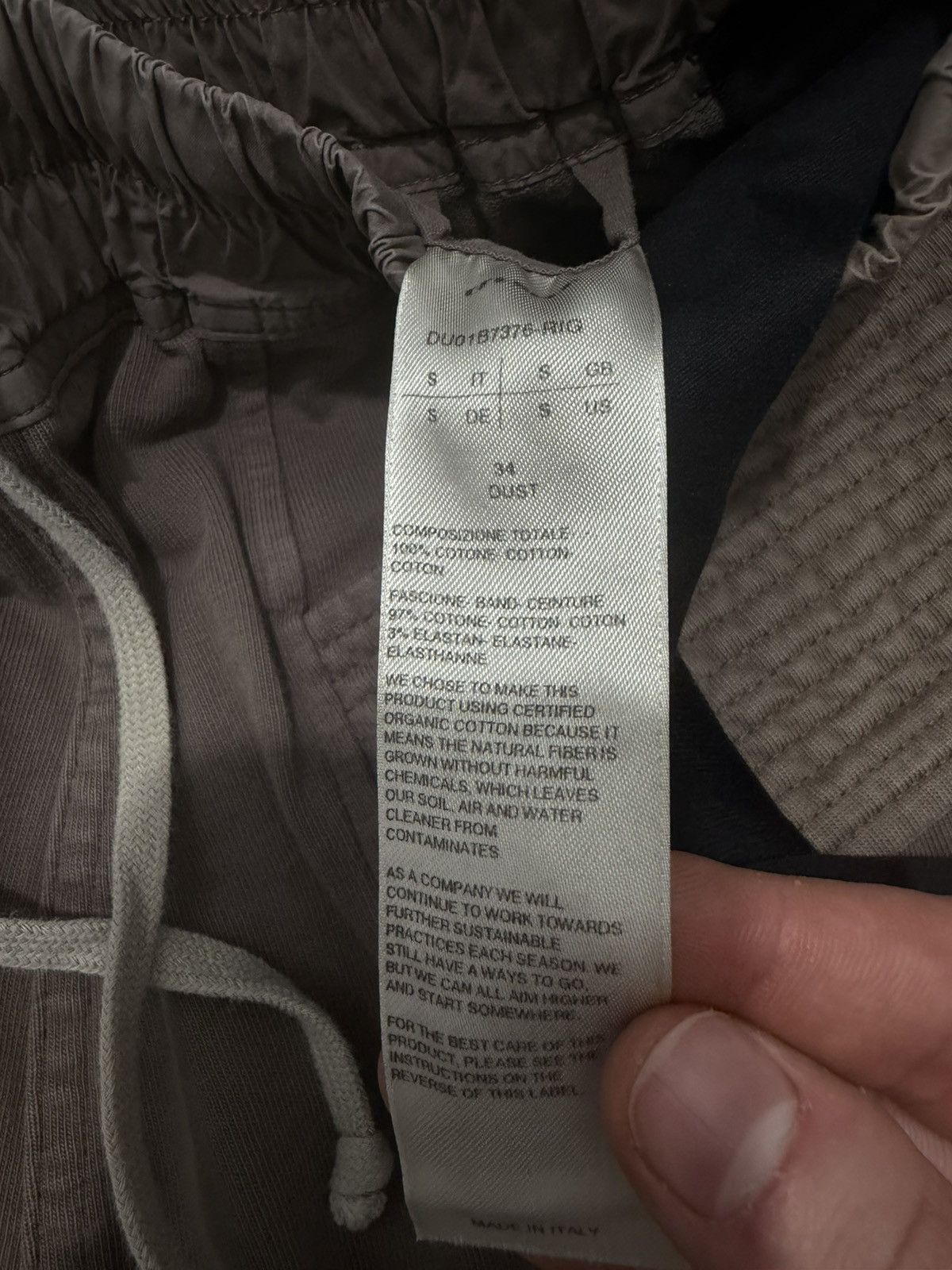 Rick Owens Rick Owens Creatch Cargo Drawstring in Dust Size US 32 / EU 48 - 2 Thumbnail
