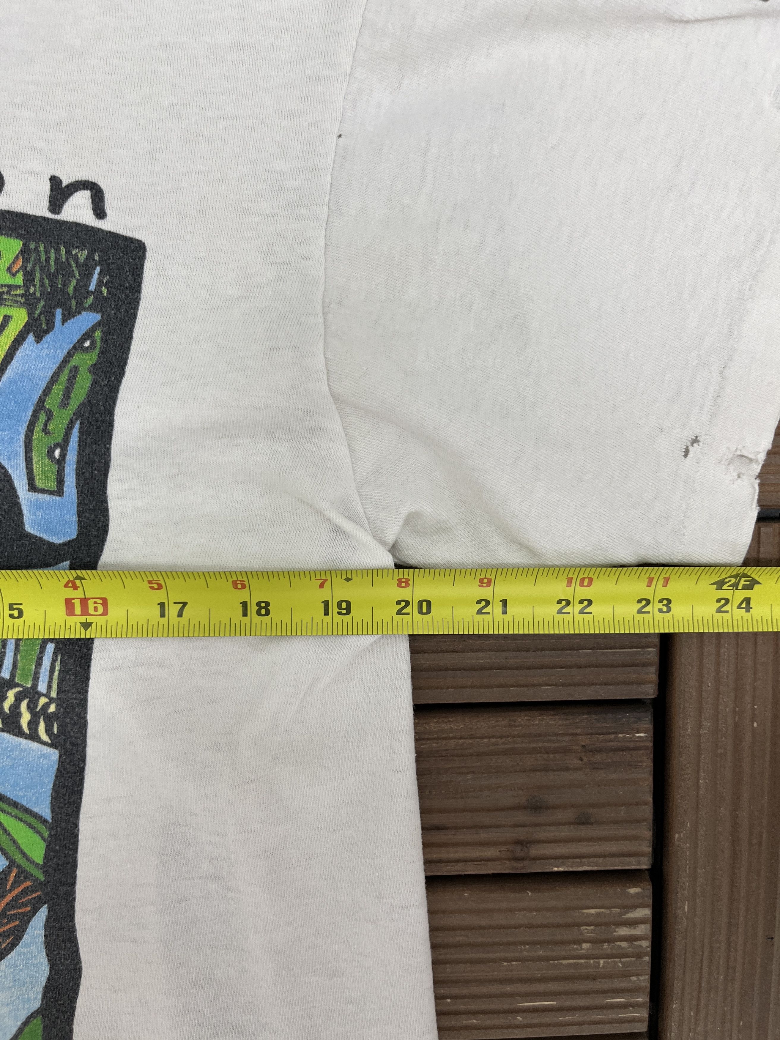 Vintage Conservation At Work Vintage White Distressed T-Shirt Tee Size US XL / EU 56 / 4 - 7 Thumbnail