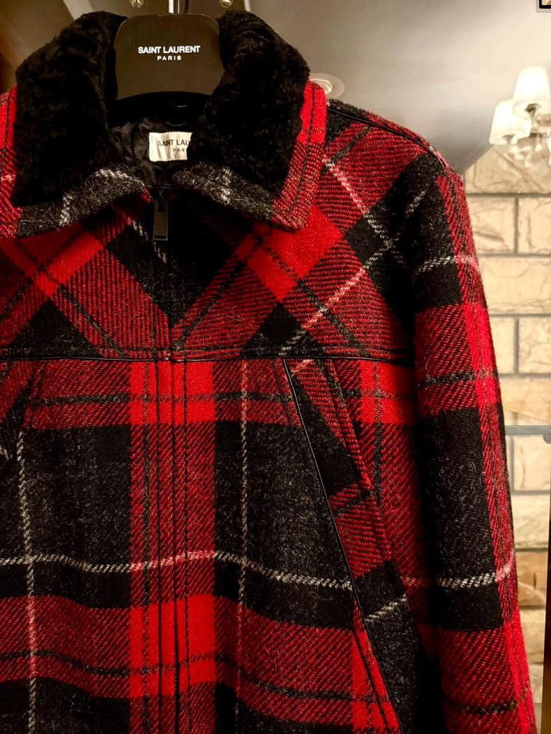 Saint Laurent Paris Saint Laurent Paris 20 FW runway black and red wool patchw Size US S / EU 44-46 / 1 - 2 Thumbnail