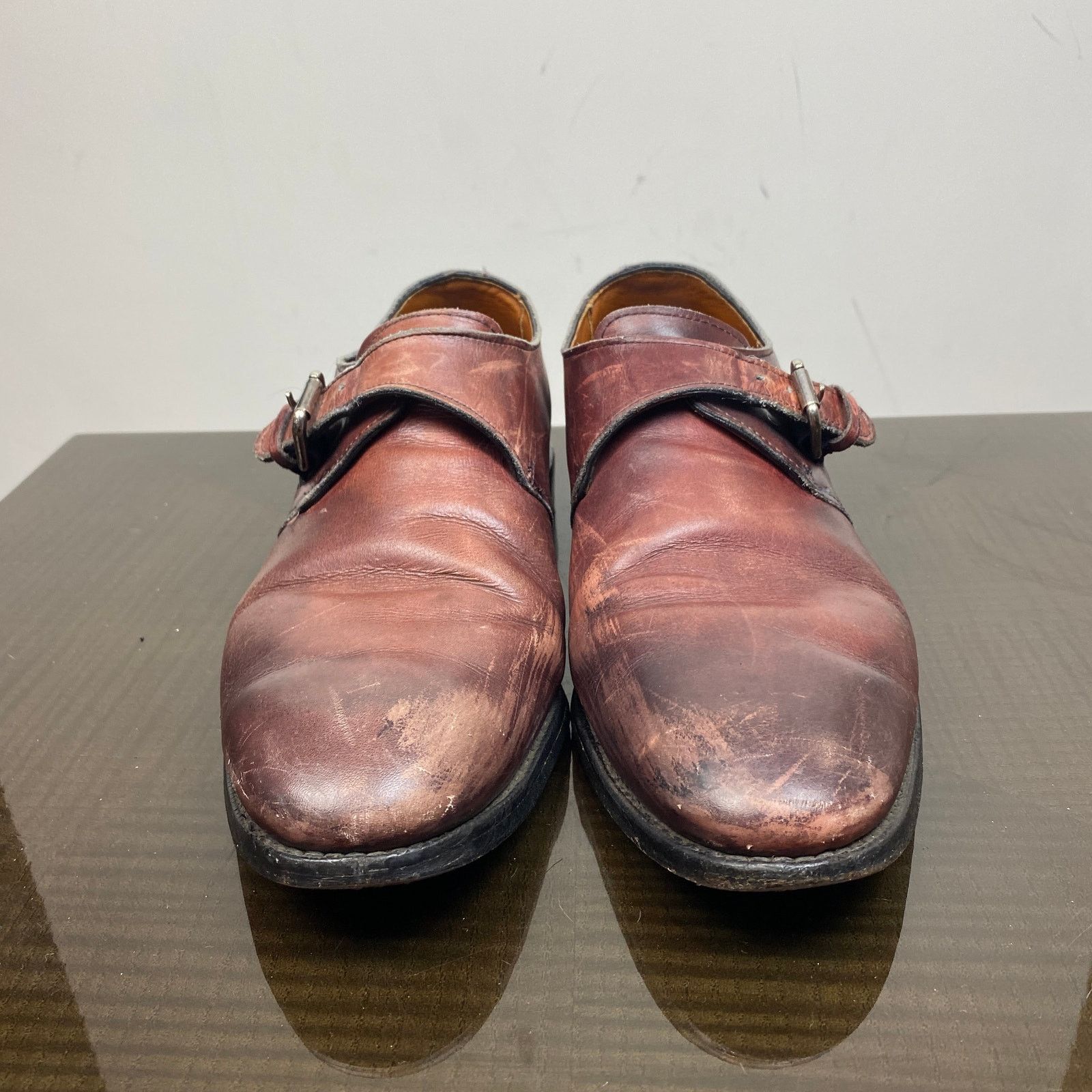 Allen Edmonds Allen Edmonds Warwick Monk Strap Leather Dress Shoes 10D Size US 10 / EU 43 - 2 Thumbnail