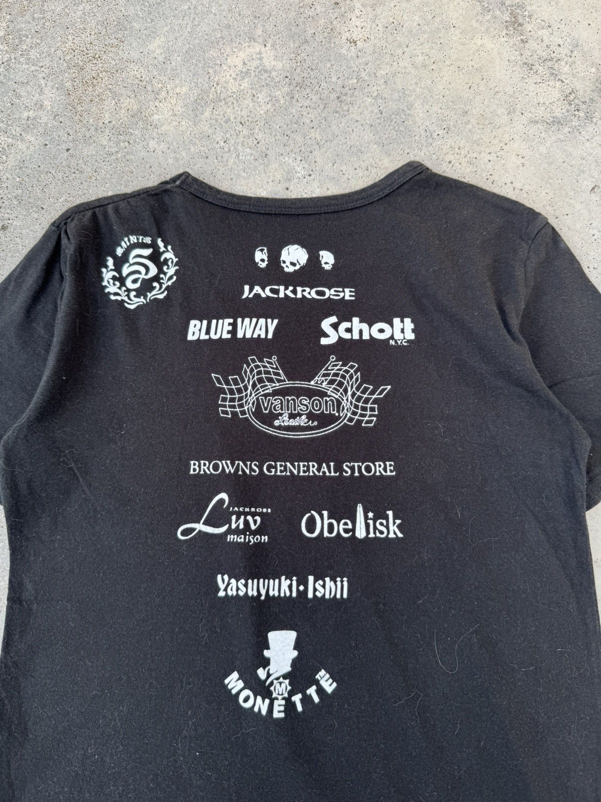 JACKROSE Jack Rose Yasuyuki Ishii Vanson Leather Skull Tees Size US XS / EU 42 / 0 - 2 Thumbnail