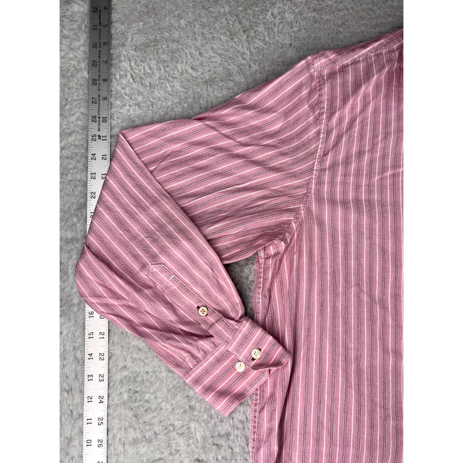Tommy Bahama Tommy Bahama Shirt Mens XL Pink White Button-Up Stripe Cotton Size US XL / EU 56 / 4 - 6 Thumbnail