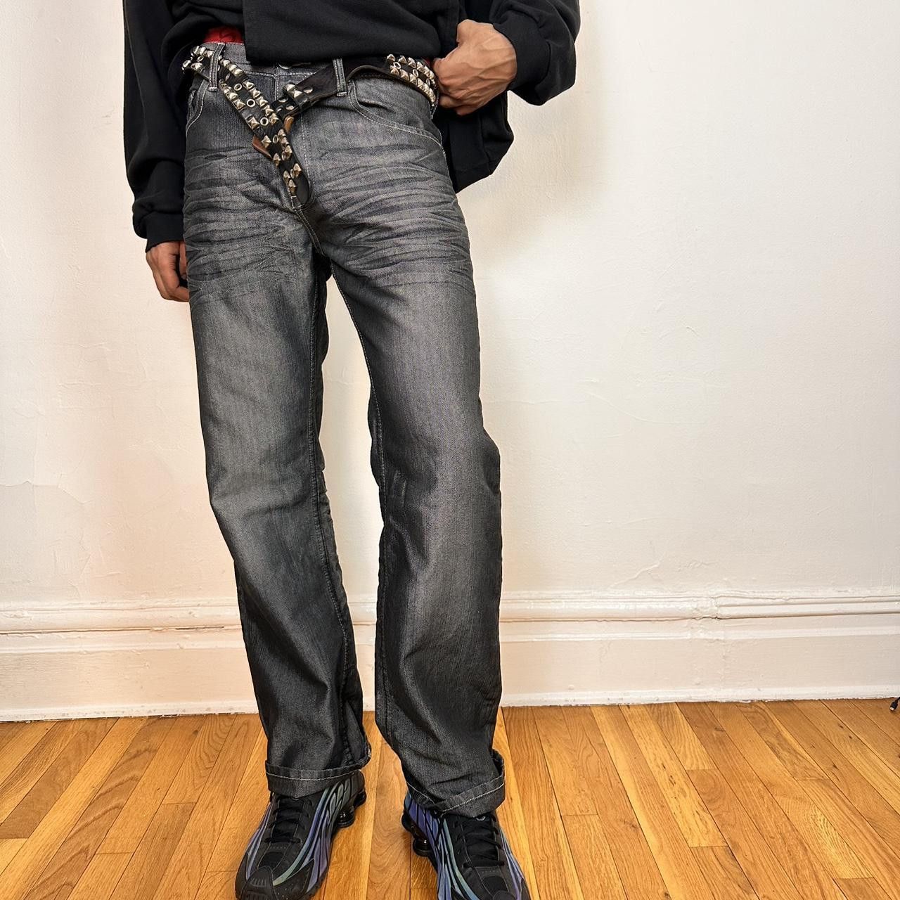 Vintage Vintage Champs Silver/Blue Denim Chambray Jeans _ 32x34" Size US 32 / EU 48 - 1 Thumbnail