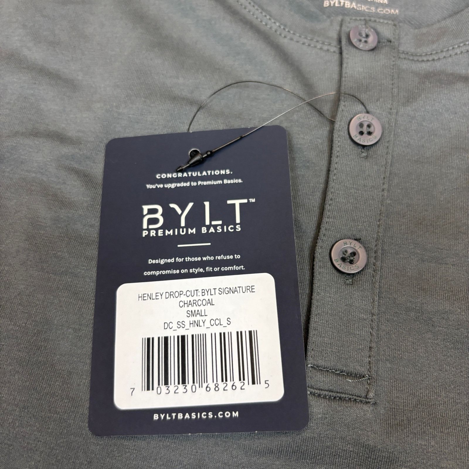 Other NWT Bylt Henley Drop Cut Signature Short Sleeve Shirt Mens S Size US S / EU 44-46 / 1 - 7 Thumbnail