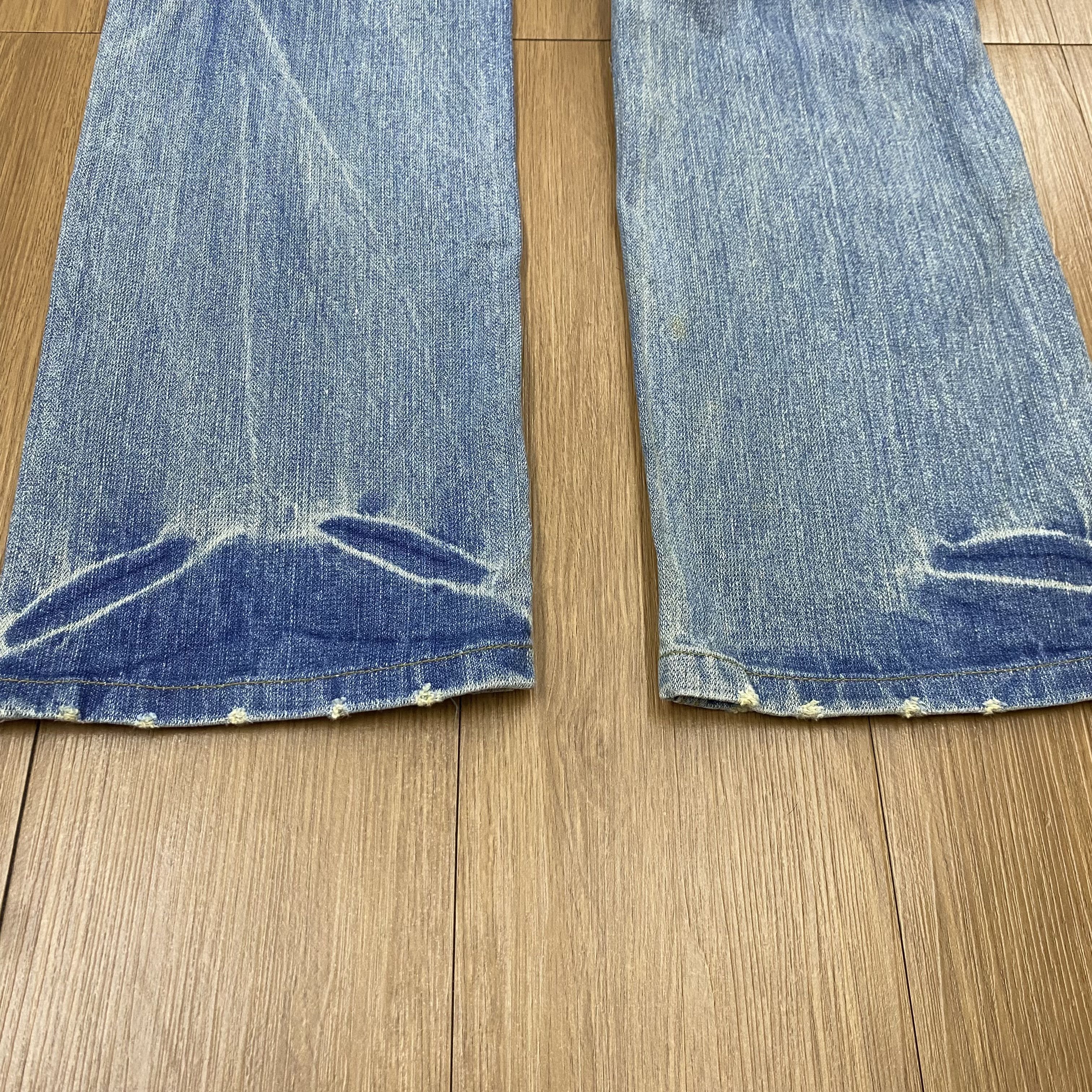 Japanese Brand × Vintage Vintage PEACE Jeans Painted Denim Distress CD151 Size US 31 - 13 Thumbnail