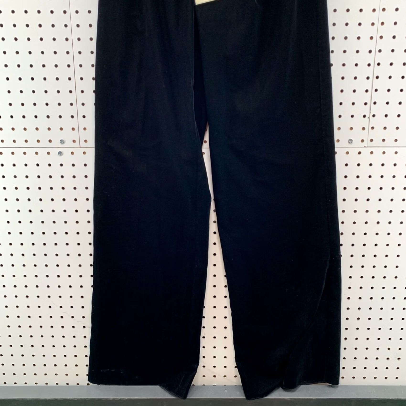 Emporio Armani VINTAGE Emporio Armani Black Womens Velour Pants Wide Leg Fit 25X30 NEW Size 42" / US 20 - 7 Thumbnail