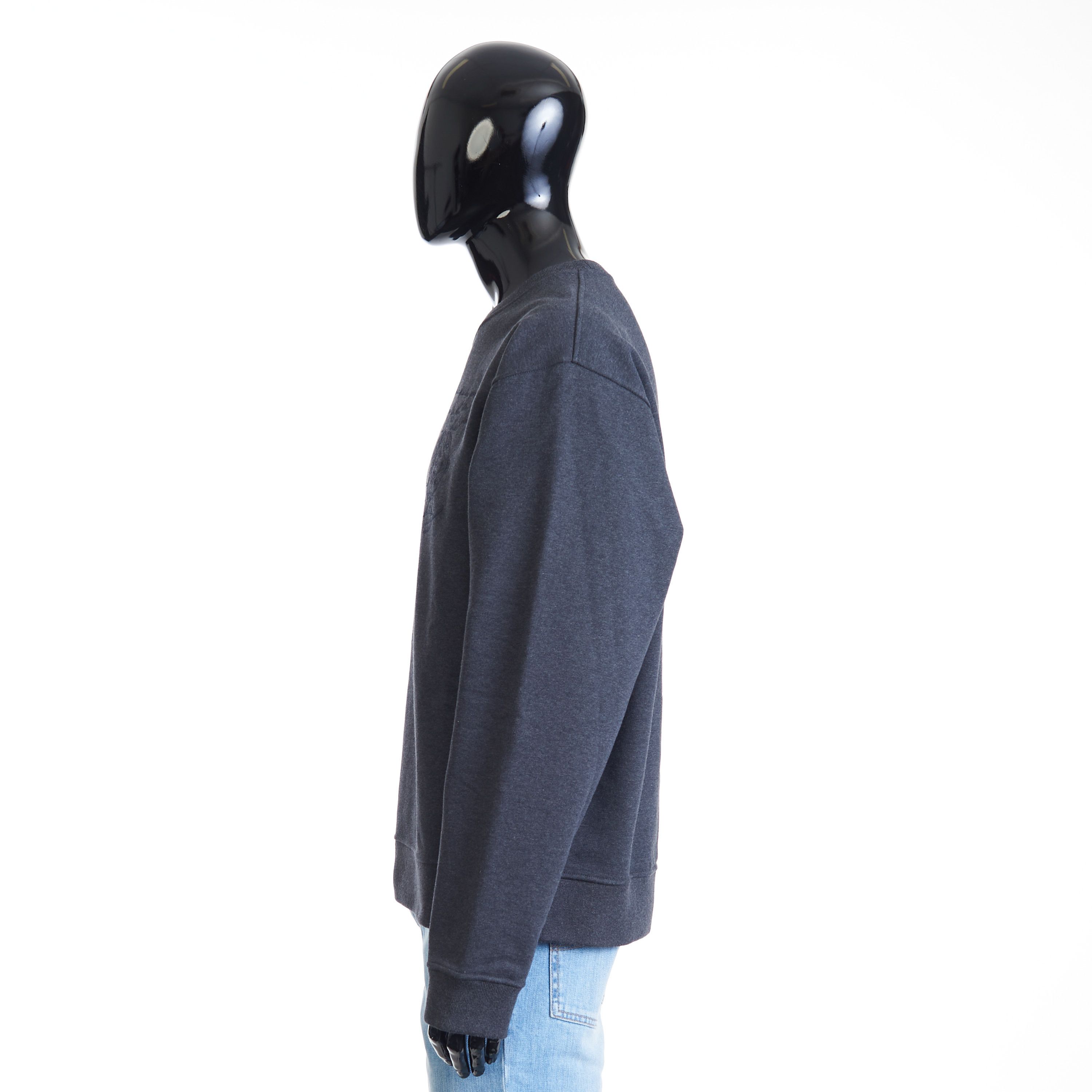 Berluti Embroidered Scritto Sweatshirt - Dark Grey Melange Size US XXL / EU 58 / 5 - 3 Thumbnail