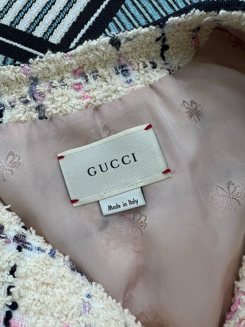 Gucci Gucci Size10 Tweed knitted coat Size S / US 4 / IT 40 - 5 Thumbnail