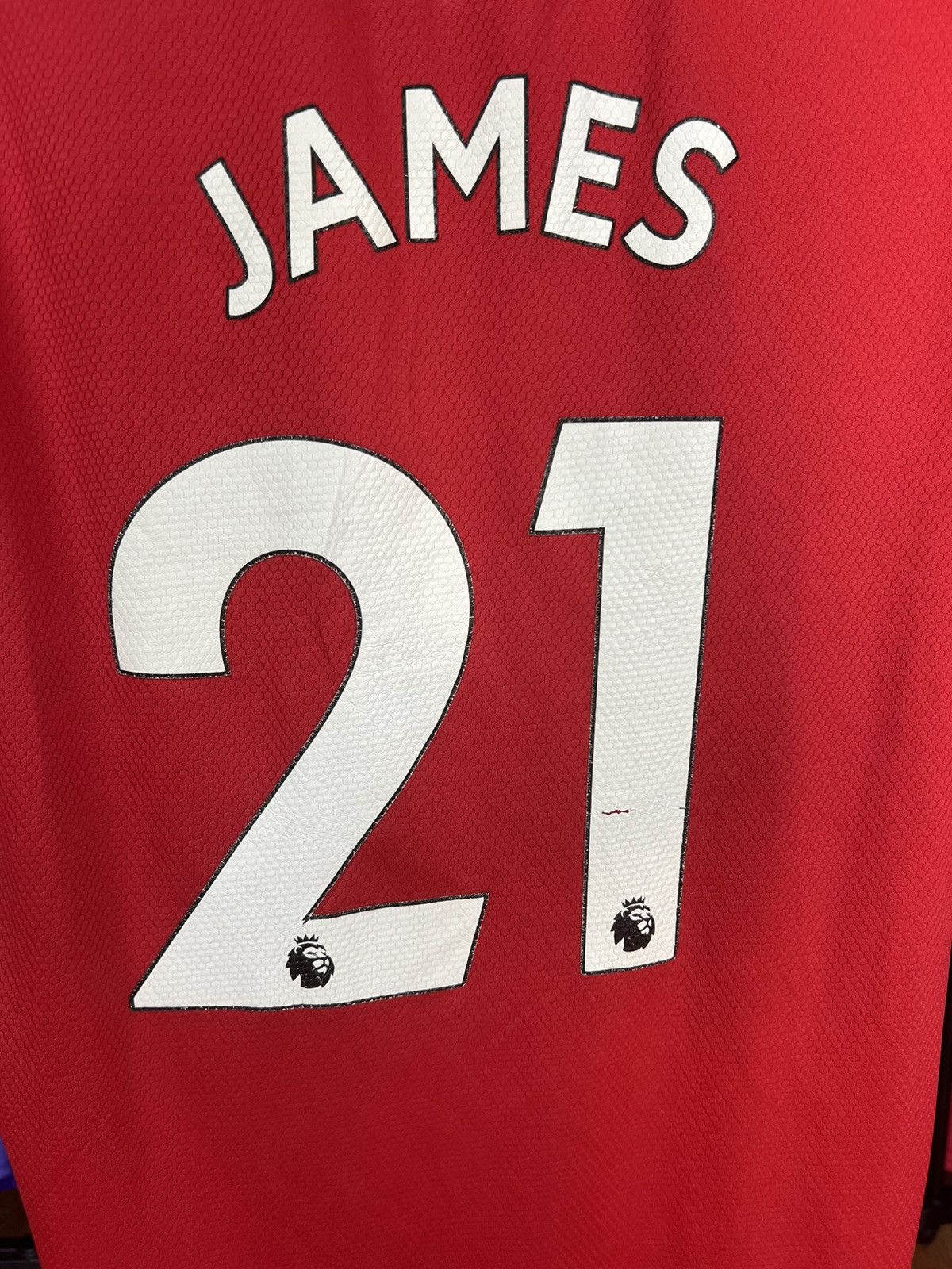 Adidas Soccer Jersey Adidas Manchester United 2019/20 James #21 Size US M / EU 48-50 / 2 - 8 Thumbnail