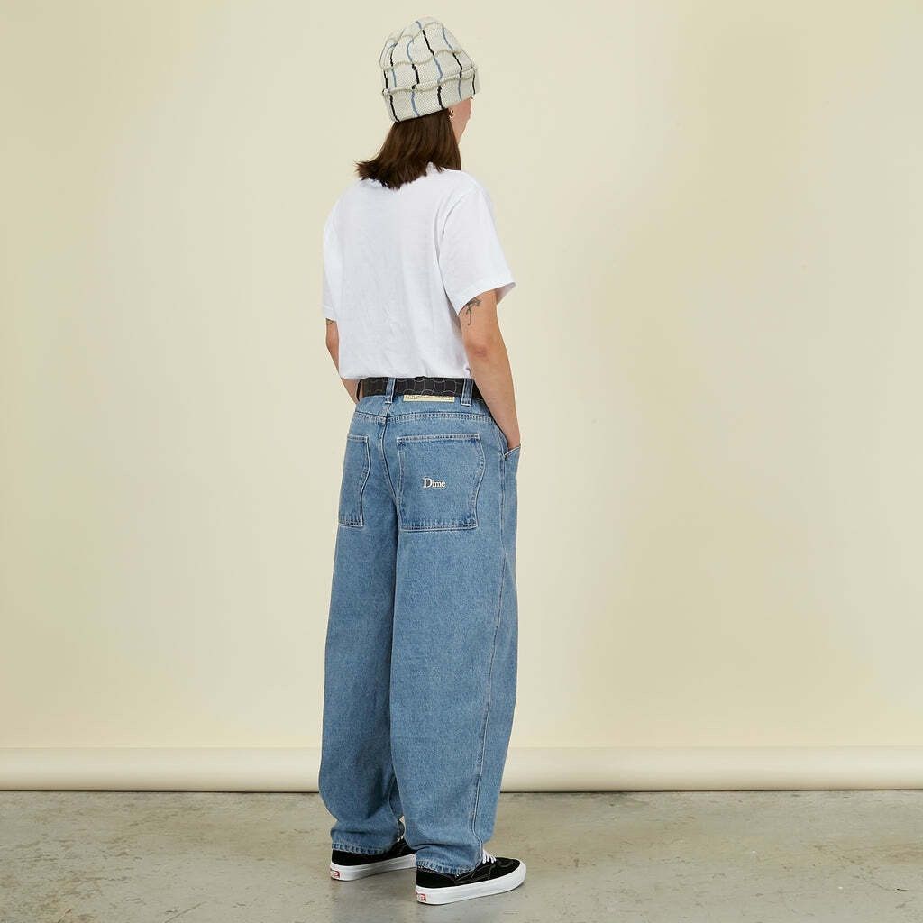 image of Dime Skateboards Baggy Jeans Size M/l in Blue, Men's