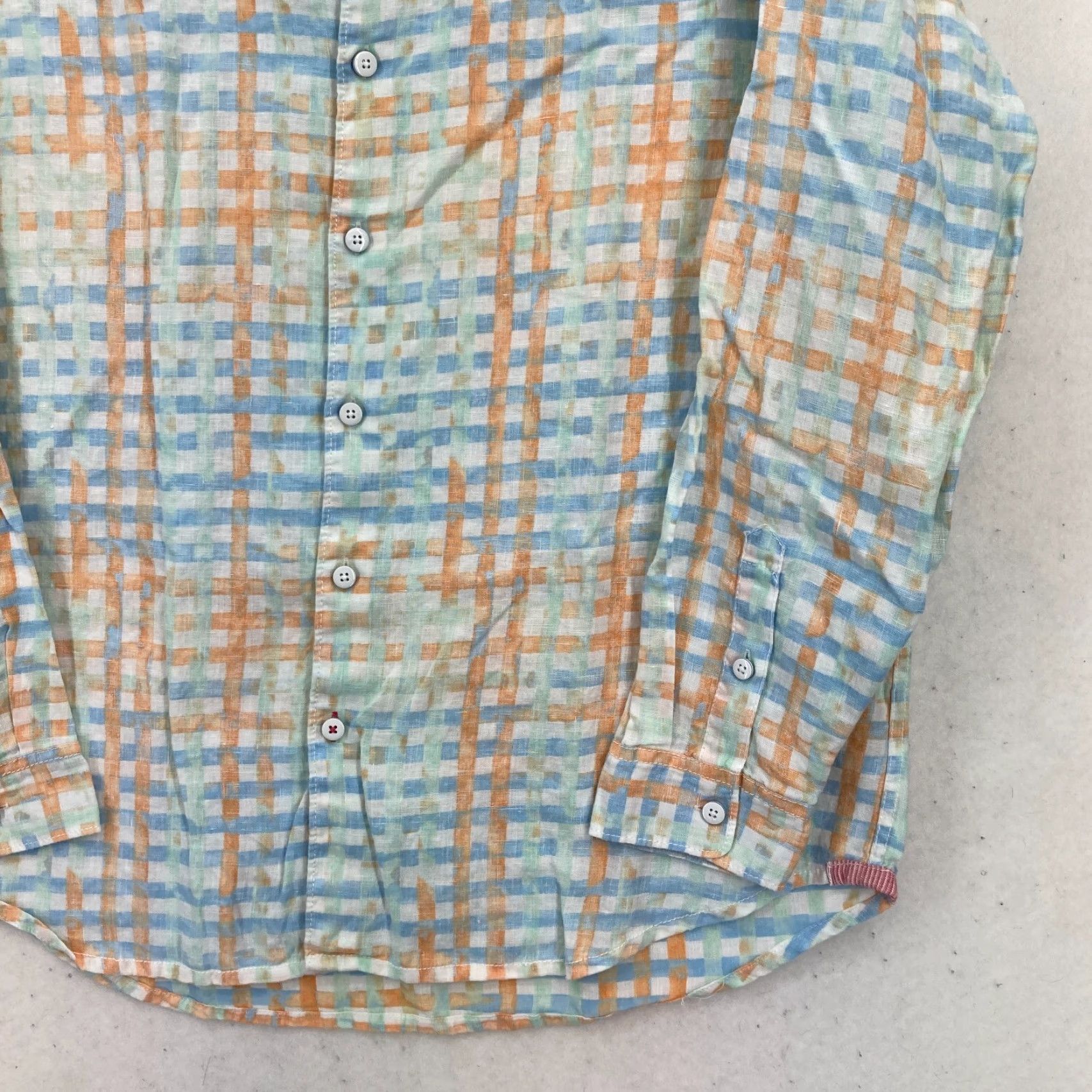 Tommy Bahama Tommy Bahama Relax Linen Button Up Shirt Mens XL Blue Plaid Long Sleeve Nautical Size US XL / EU 56 / 4 - 3 Thumbnail