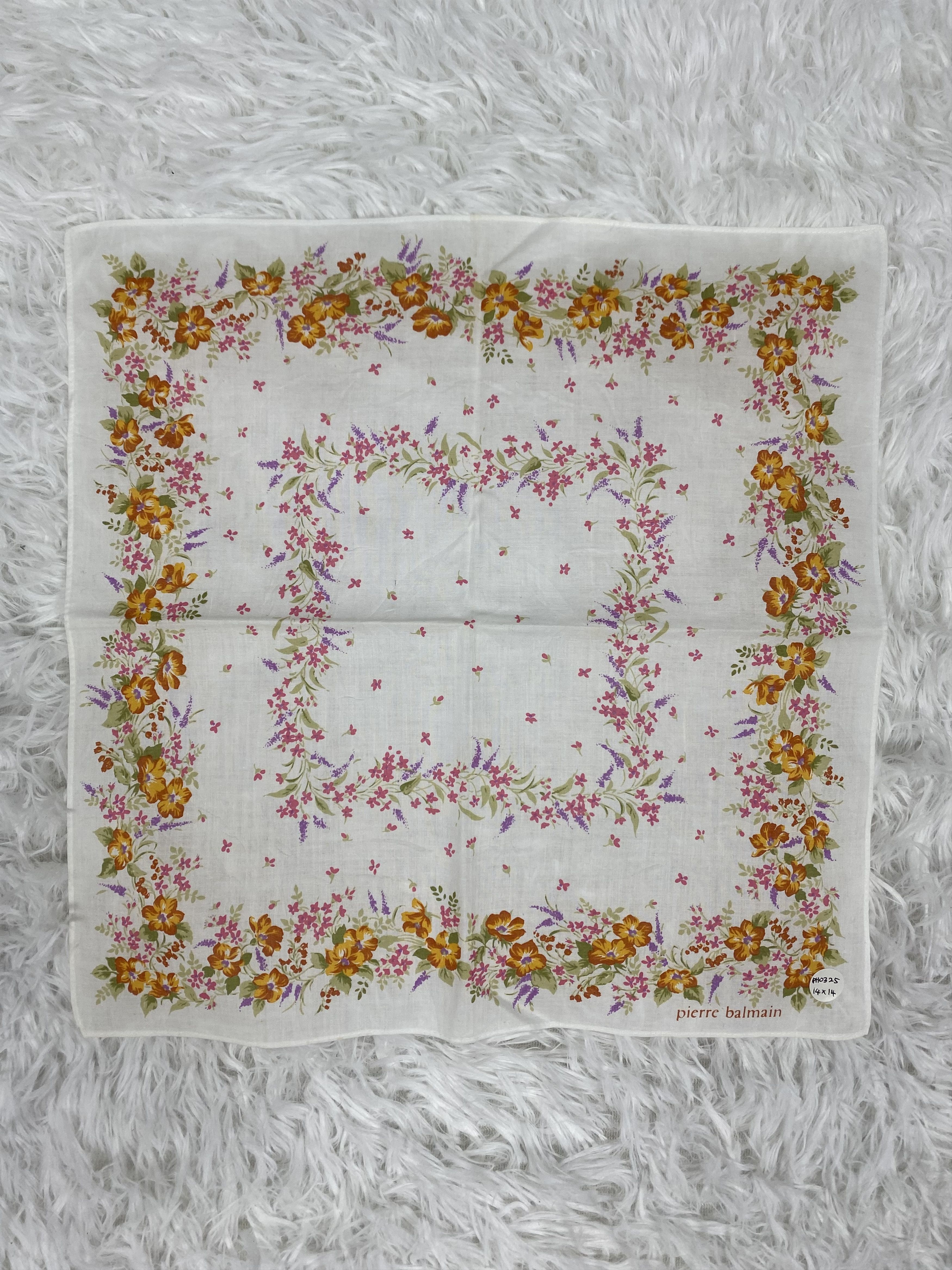 Pierre Balmain Vintage Pierre Balmain Handkerchief Neckerchief PH0325 Size ONE SIZE - 3 Thumbnail