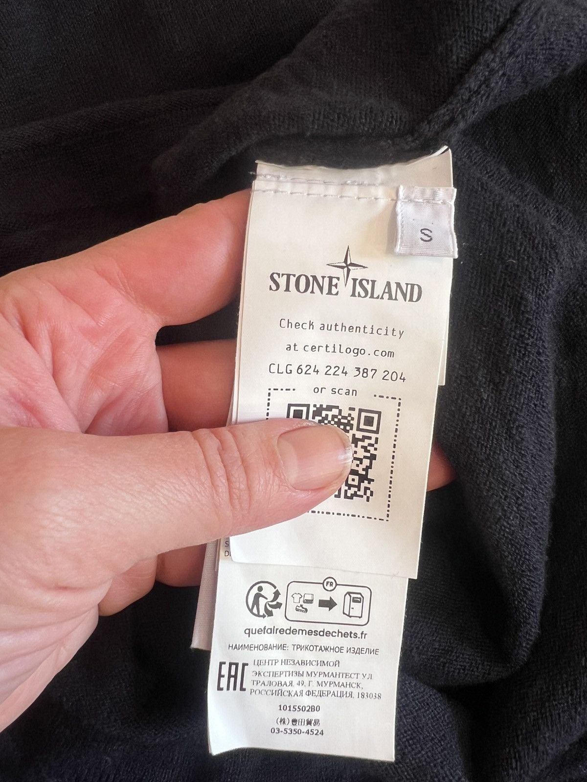 Stone Island Stone Island Black Knit Pullover Sweater Size S Size US S / EU 44-46 / 1 - 11 Thumbnail