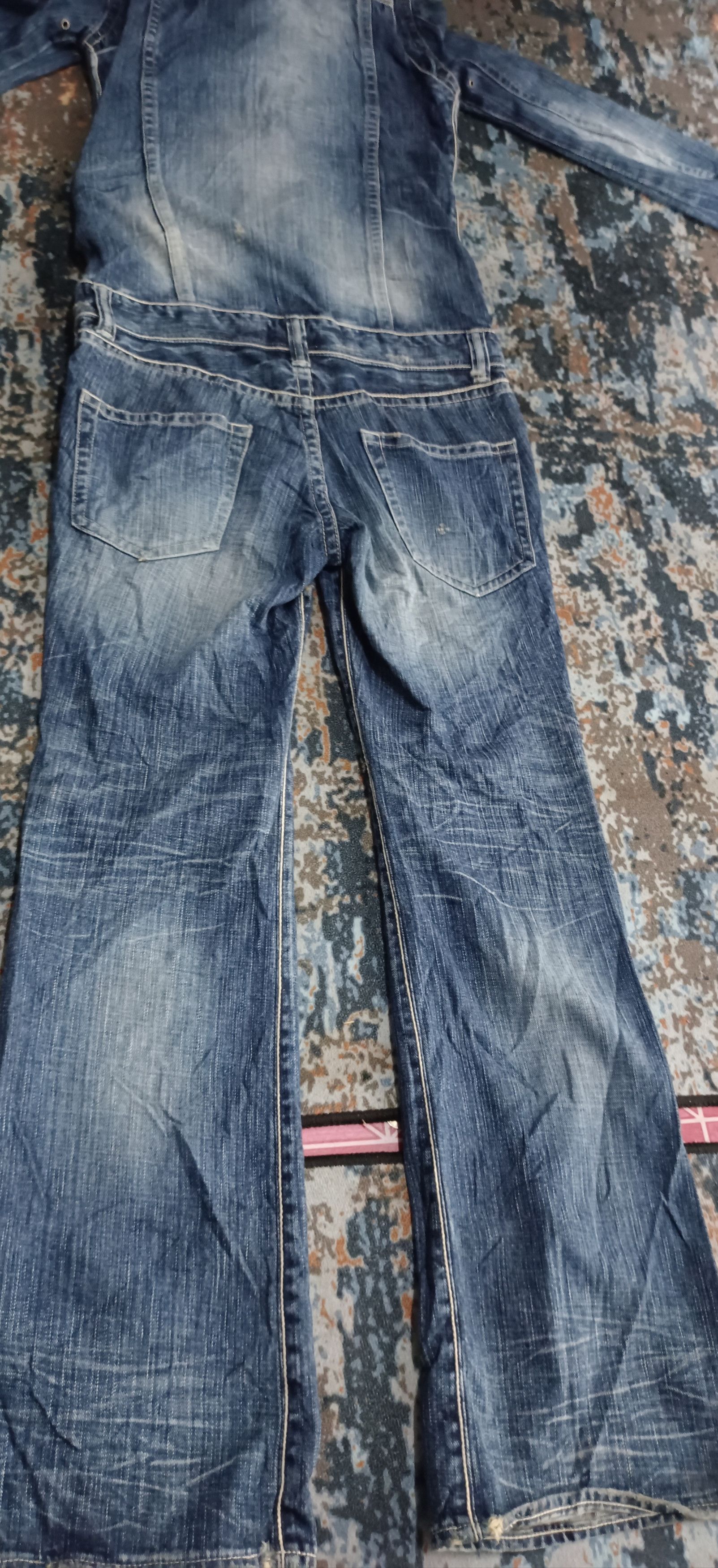 Japanese Brand Delay by Ufin & Sons Denim Jumpsuit Size 31" - 18 Thumbnail