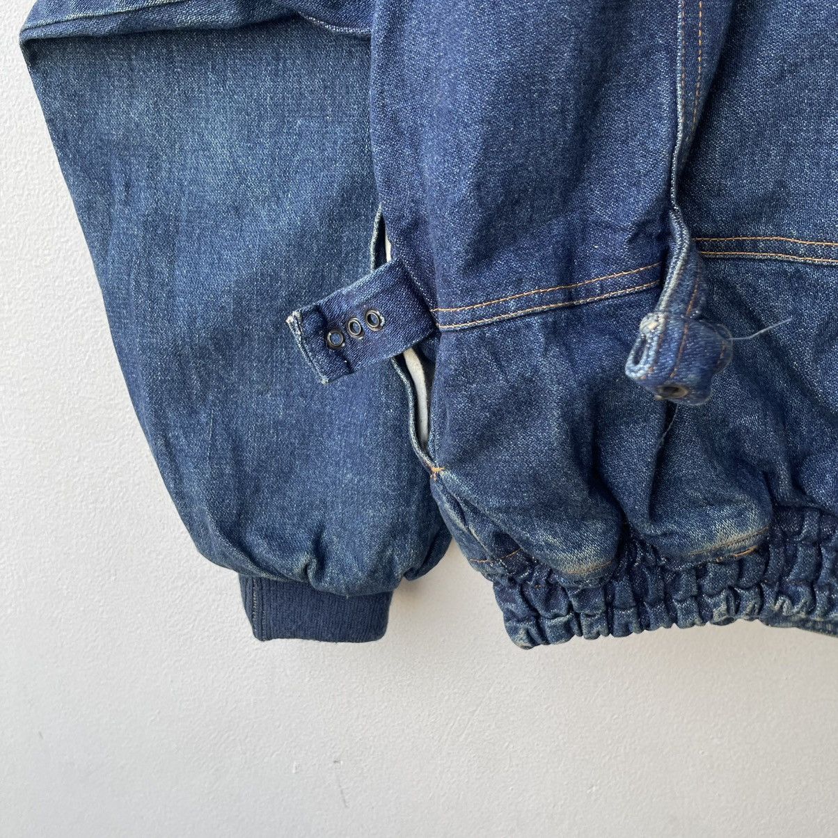 Marithe + Francois Girbaud Vintage Japanese Denim Indigo Bomber Utility Jacket Size US L / EU 52-54 / 3 - 10 Thumbnail