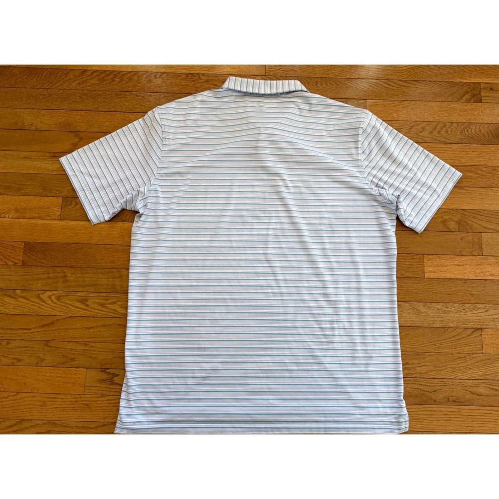 Peter Millar Peter Millar Crown Crafted Shirt Mens XXL Short Sleeve Polo Blue Stripes Size US XXL / EU 58 / 5 - 2 Thumbnail