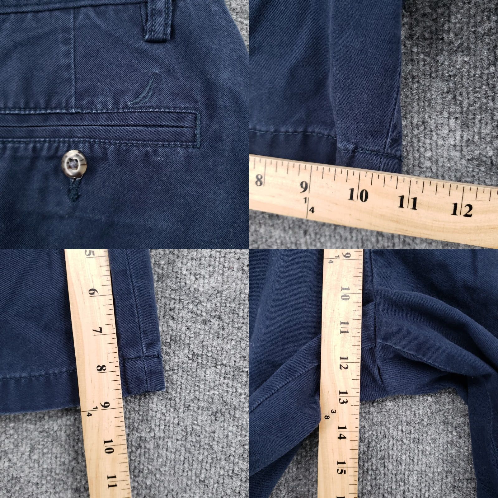 Nautica Nautica Shorts Mens 32 Blue Chino Mid-Rise 9" Flat Front Casual Outdoor Size US 32 / EU 48 - 8 Thumbnail