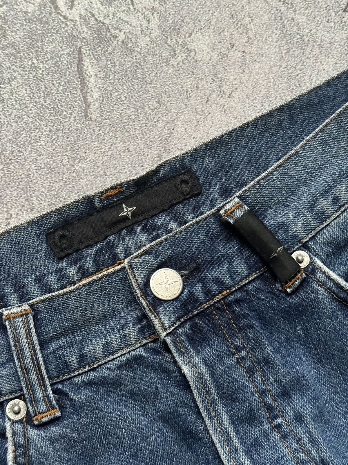 Stone Island × Vintage Stone island SI 33 denim pant trouser Jean chino 90s Size US 33 - 12 Thumbnail