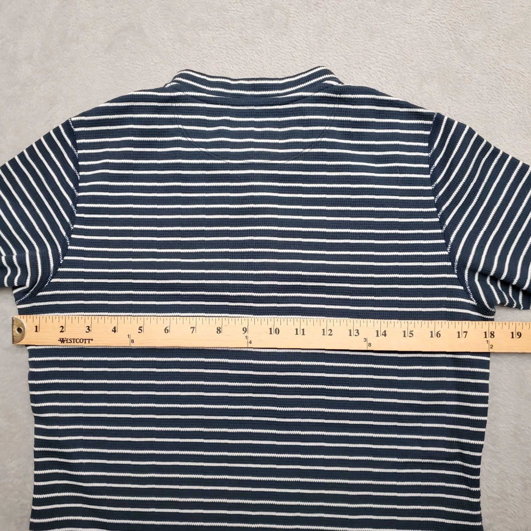 Vintage Simms Shirt Women M Blue Striped Henley Outdoors Long Sleeve Casual Fishing Size M / US 6-8 / IT 42-44 - 7 Thumbnail
