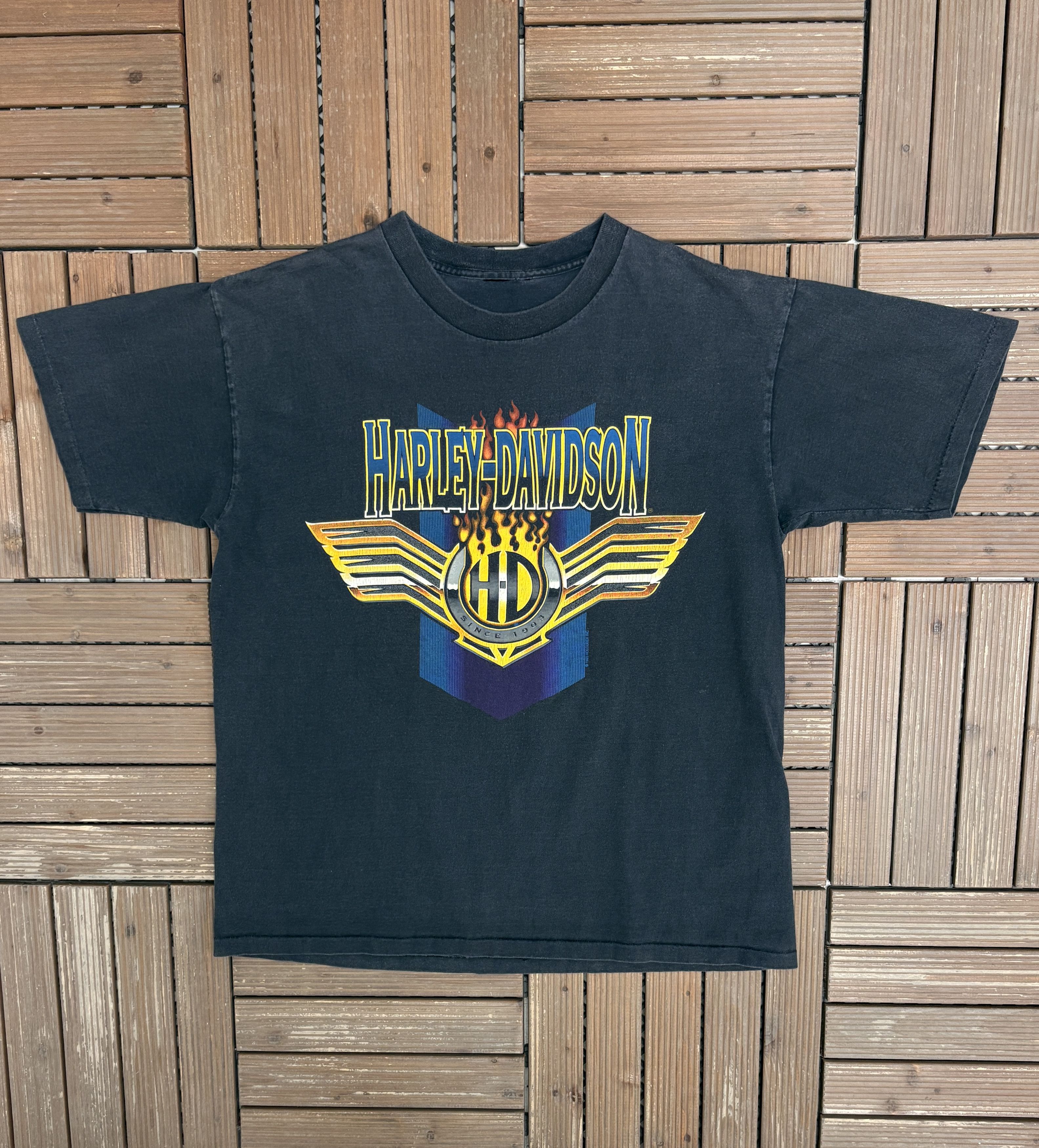 Harley Davidson Harley Davidson Oconomowoc, Wisconsin Vintage Tee Size US L / EU 52-54 / 3 - 1 Thumbnail