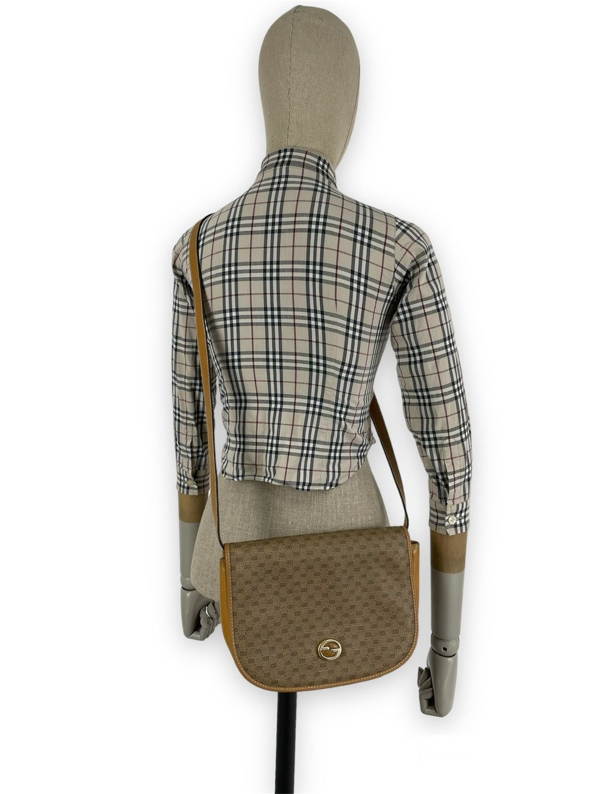 Designer × Gucci × Paolo Gucci RARE VTG 60's Supreme GG Monogram Guccissima Leather Cross-body Shoulder Bag Size ONE SIZE - 1 Thumbnail