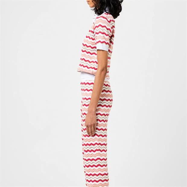 Missoni o1g2r1mq1124 V Neck Knit Top Sweater in Multicolor Size M / US 6-8 / IT 42-44 - 3 Thumbnail