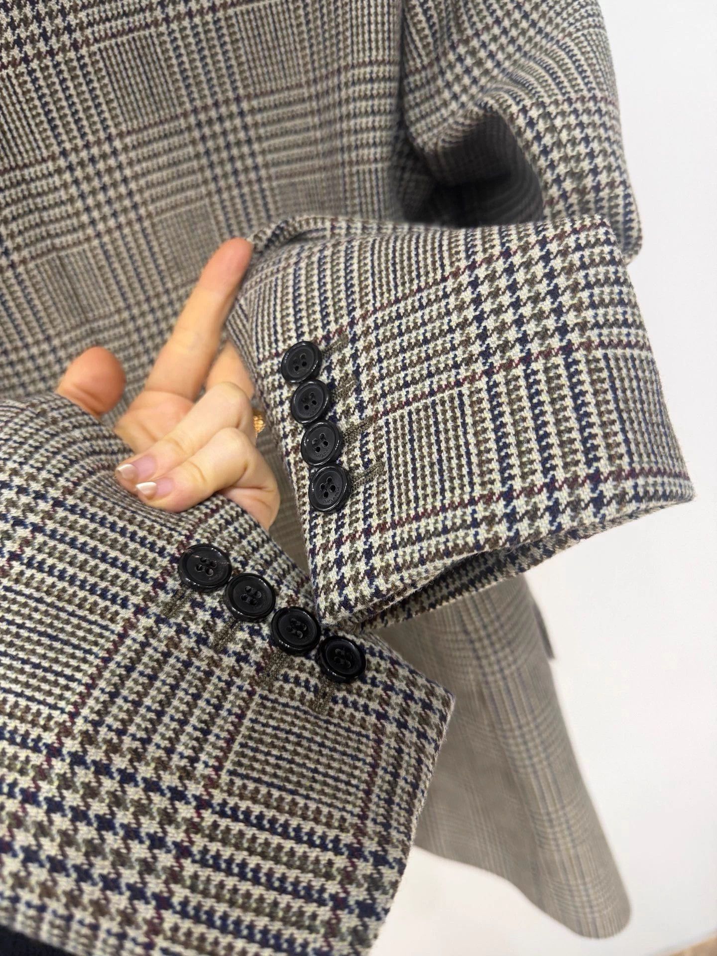Saint Laurent Paris SLP Wales Check Wool Classic Blazer Size S / US 4 / IT 40 - 6 Thumbnail