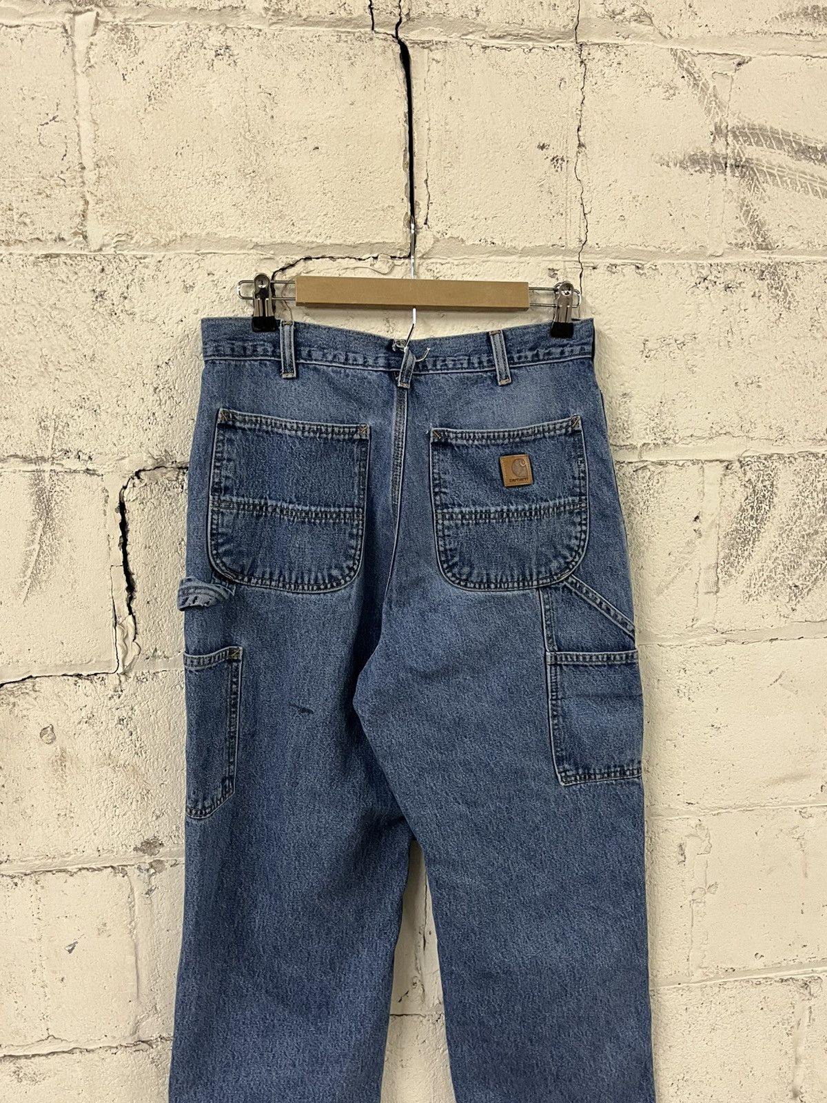 Carhartt Carhartt carpanter cargo denim pants baggy faded workwear Size US 30 / EU 46 - 2 Thumbnail