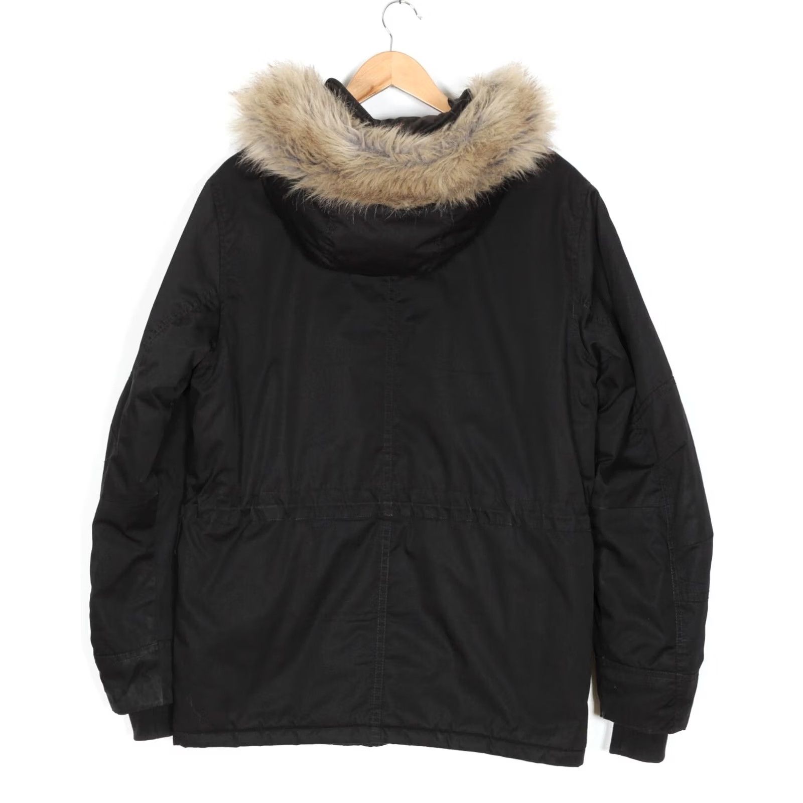 G-Star G-STAR Whistler Twill Fur Hdd Short Parka Jacket Men M Hooded MJ3718 Black Size US 31 - 4 Thumbnail