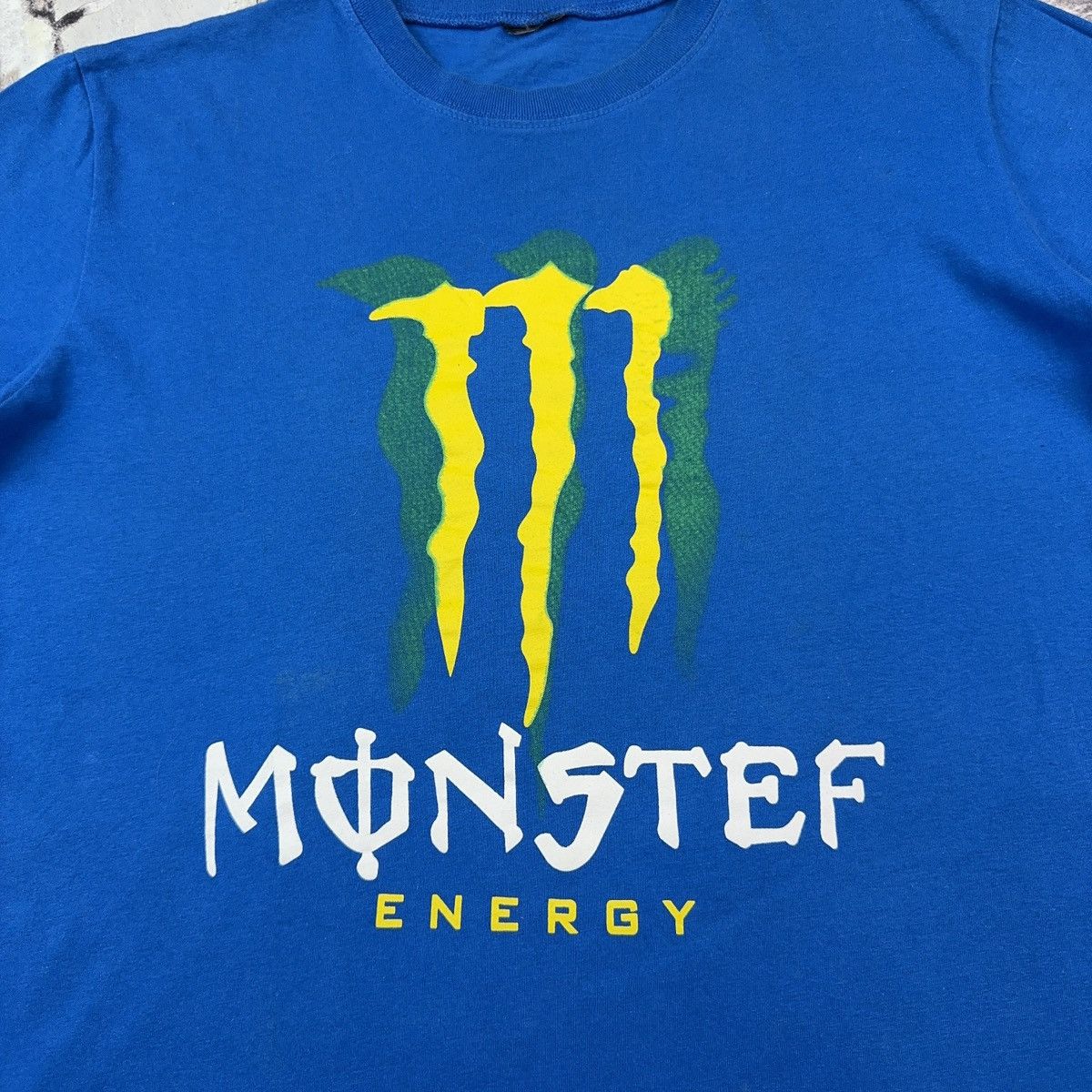 Red Bull × Vintage Vintage Monster Energy T shirt Racing Moto Blue M Size US L / EU 52-54 / 3 - 12 Thumbnail