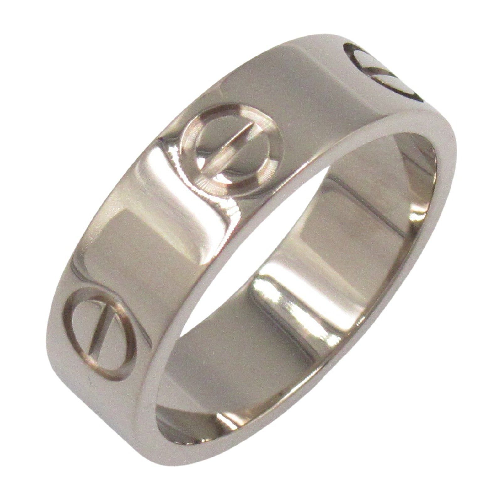 Cartier Love Ring K18Wg (White Gold) Silver