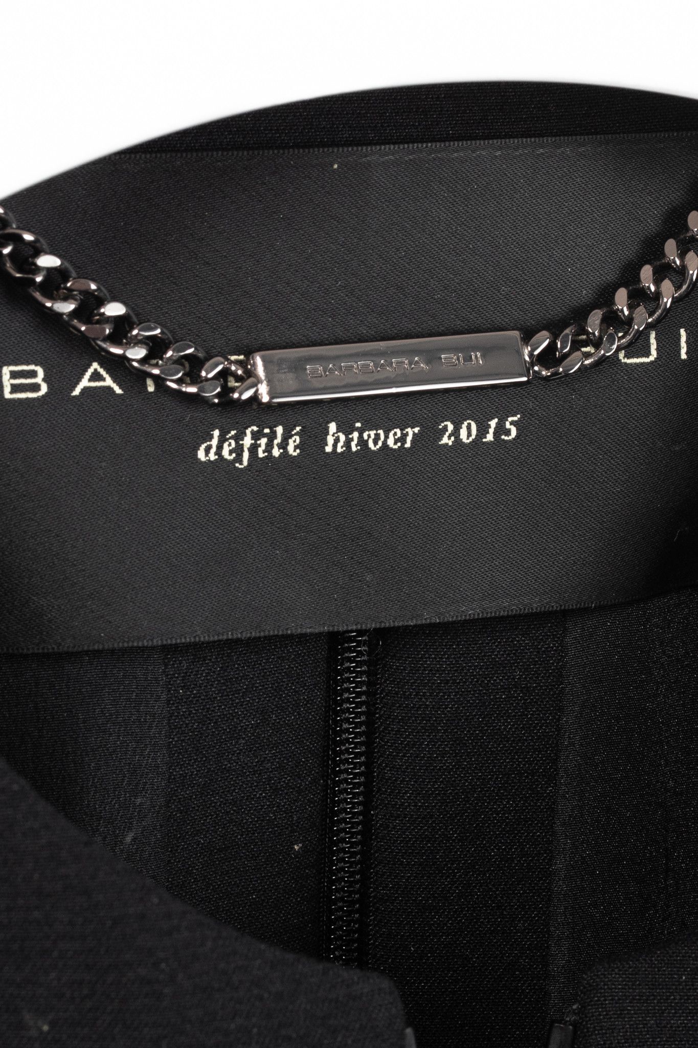 Barbara Bui Barbara Bui AW/15 Runway Black Cropped Zip Jacket Size XS / US 0-2 / IT 36-38 - 4 Thumbnail