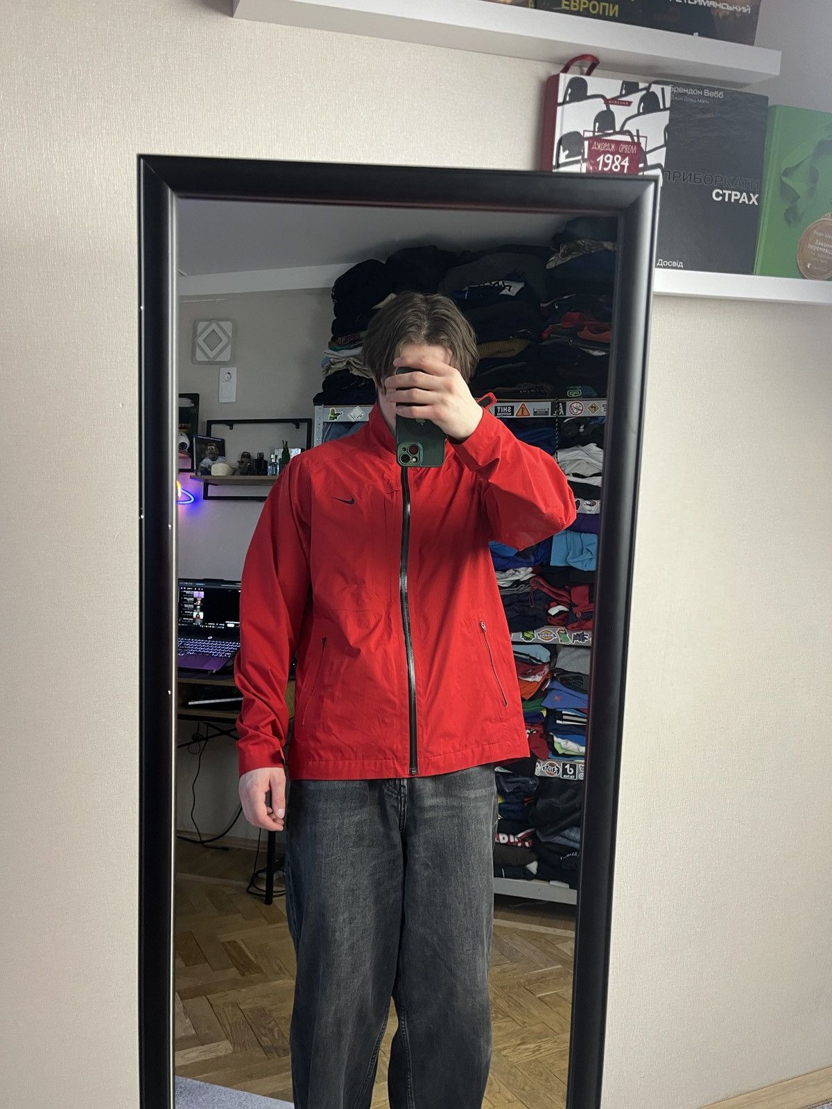 Nike NIKE Golf Jacket Red Gore-Tex Vintage Y2K Outdoor Life Size US M / EU 48-50 / 2 - 3 Thumbnail