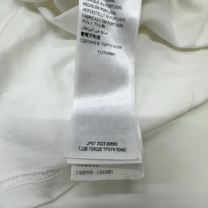 Balenciaga Balenciaga White Logo Print Short Sleeve T-Shirt 0079-2507 Size XS / US 0-2 / IT 36-38 - 3 Thumbnail