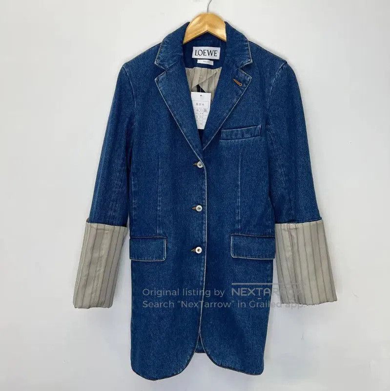 Loewe Loewe Blue Cotton Women's Jacket . Size L / US 10 / IT 46 - 1 Thumbnail