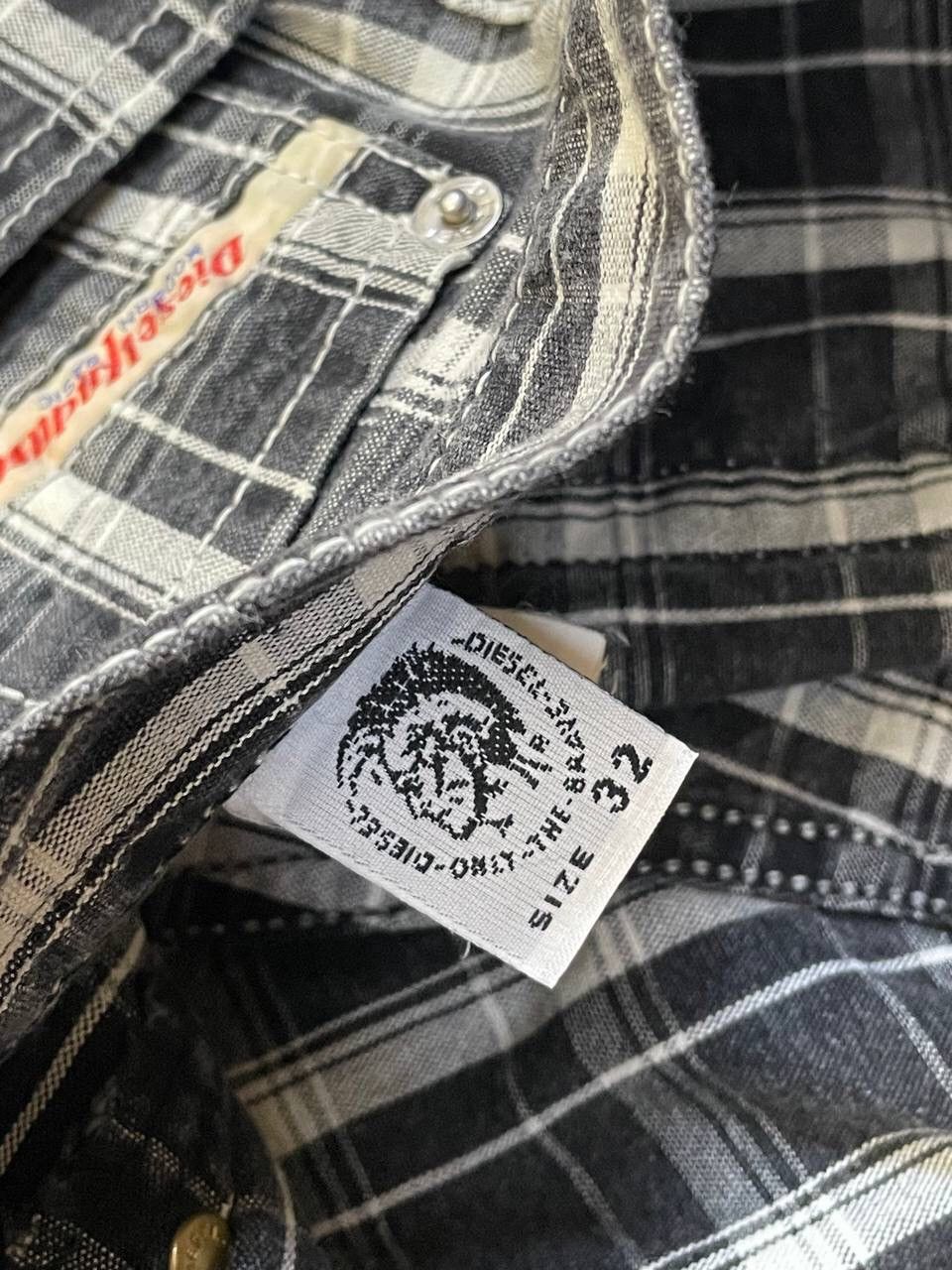 Diesel × Vintage Diesel Industry Vintage Check Denim Pants Size US 32 / EU 48 - 8 Thumbnail